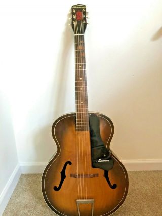 1957 Harmony Archtone Model H1213 Vintage Archtop Acoustic Guitar Sunburst