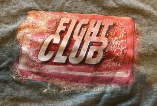 True Vintage Fight Club Promo T - Shirt Brad Pitt 90s Movie Made In Usa — Soap