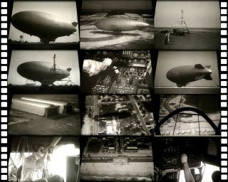 16mm Home Movies: Us Navy Airship Blimp At Lakehurst 1936 - Ultra Rare Footage