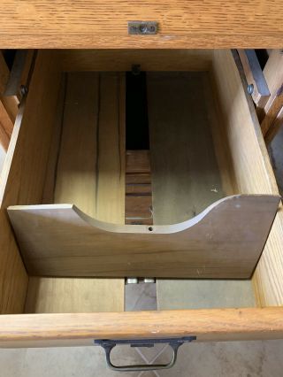 4 drawer Quarter Sawing Oak wood file cabinet 6