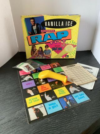1991 Vanilla Ice Electronic Rap Beat Box Board Game Vintage Hip Hop Complete