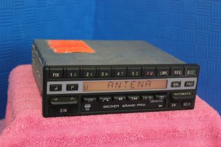 Becker Grand Prix Typ 1311 Extremely Rare 80s - 90s Radio/cc Player Mercedes - Benz