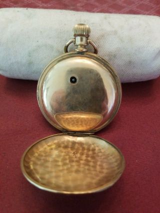 VINTAGE ANTIQUE POCKET WATCH A.  W.  CO WALTHAM FOR REPAIR OR PARTS 4