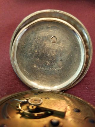 VINTAGE ANTIQUE POCKET WATCH A.  W.  CO WALTHAM FOR REPAIR OR PARTS 5