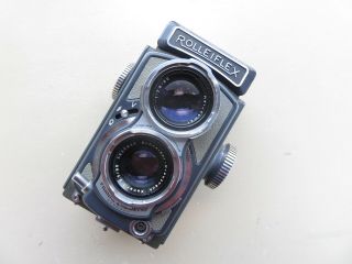 Vintage Rolleiflex Franke & Heidecke 4x4 Baby Gray Tlr Camera -