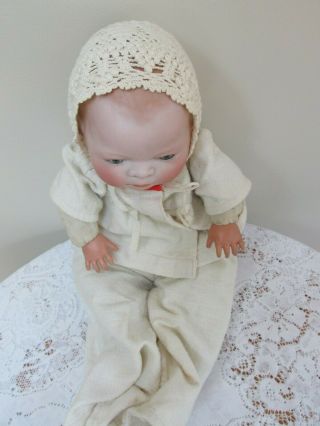 Antique Bisque Bye - Lo Baby Doll Grace S Putnam Germany Crier Sleep Eyes EUC 8