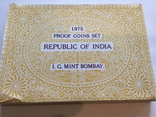 INDIA 1975 RARE 10 COIN PROOF SET 3