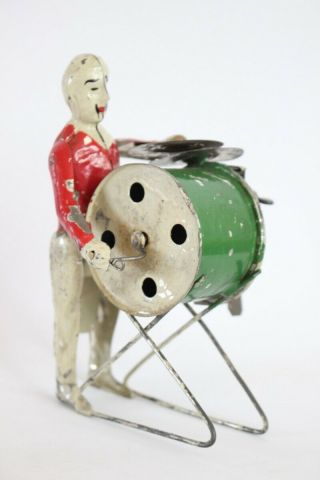 Antique Gunthermann Bing Solo Man Band Hand Painted Tin Wind Up Toy Germany No R