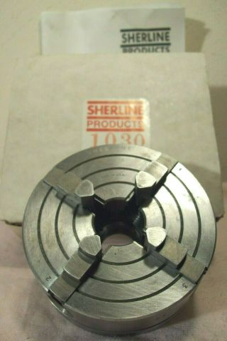vtg SHERLINE PRODUCTS 1030 4 JAW METALWORKING LATHE CHUCK w/ORIG.  BOX 3