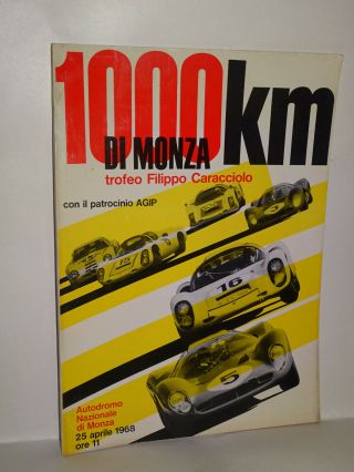 1000 Km Monza 1968 Gp Of Italy Official Programm Formula 1 F1 Vintage Grand Prix