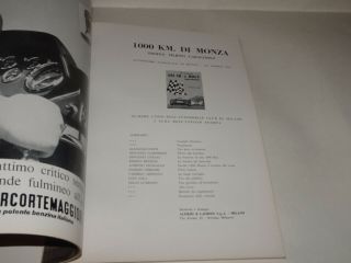 1000 Km Monza 1967 GP Of Italy Official Programm Formula 1 F1 Vintage Grand Prix 3