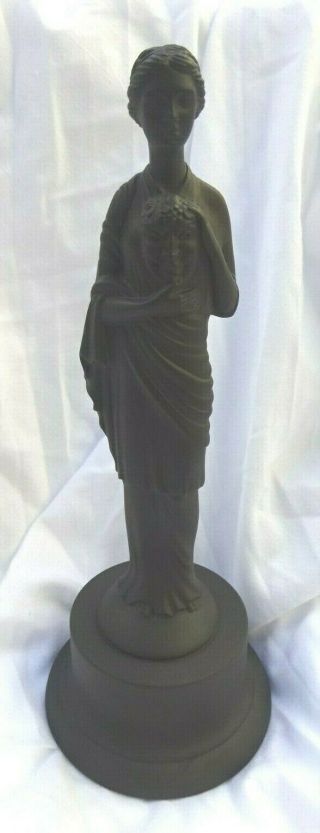 Very Rare Wedgwood Black Basalt Woman Statuette Stella Award (bafta) Eric Owen