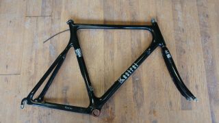 Vintage Kestrel 200 Sci Black Carbon Fiber Bicycle Frame 58cm - 1996