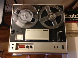 Vintage Reel To Reel Sony Tc - 355 Stereo 3 Head Tape Recorder