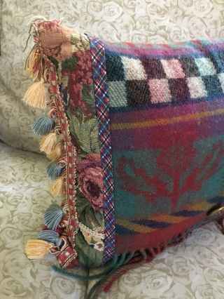 MY OWN Handmade THROW PILLOW Sewn from & Vintage MacKenzie - childs Fabrics 7