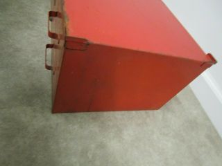 Vintage Snap On toolbox 2 drawer locking stacking mid section red hot rod 7