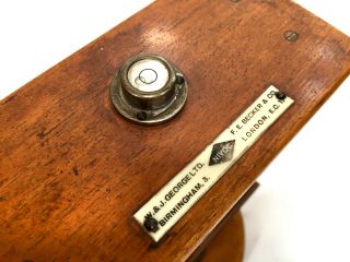 Antique F E Becker London and W & J George Ltd Scientific Measurement Dip Needle 4