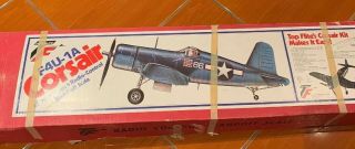 Vintage Balsa Wood Kit,  Top Flite Corsair F4u - 1a Kit,  Red Top Box