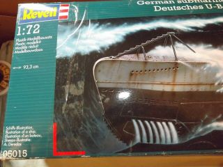 Vintage Revell 1:72 Model German U Boat Submarine