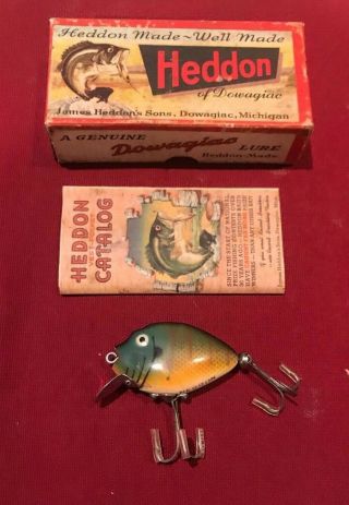 Vintage Nib Heddon 9630 Sun Punkinseed Spook Fishing Lure Sunfish Nos