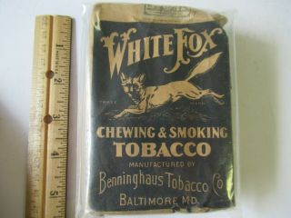 Vintage - - Antique (white Fox) Chewing & Smoking Tobacco