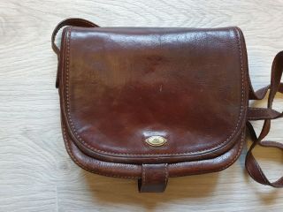 Authentic Vintage The Bridge Brown Leather Shoulder Bag Crossbody