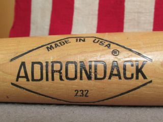 Vintage Adirondack Wood Baseball Bat 232 Felix Millan Model 35 " Great Display