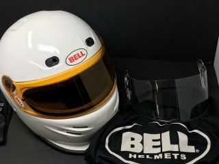 Vintage Bell Kapt - 2 Pro Racing Full Face Indy Drag Car Boat Helmet Race
