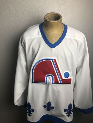 Rare Vtg 90’s Ccm Nhl Quebec Nordiques Hockey Jersey Size Xxl 2xl