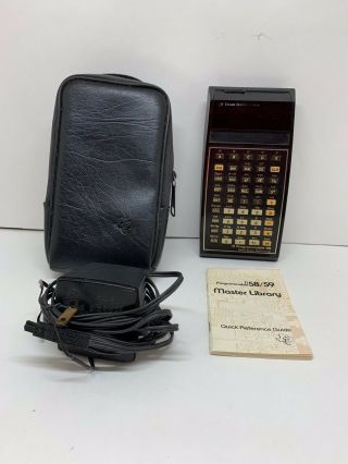 Vintage Texas Instruments TI 59 Programmable Calculator - - Needs Battery 7