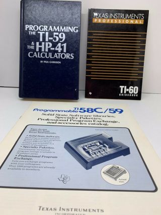 Vintage Texas Instruments TI 59 Programmable Calculator - - Needs Battery 8