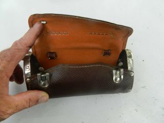 Persons Worcester Mass USA Vintage Leather Motorcycle Bicycle Tool Bag 3