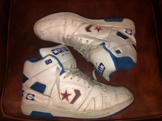 vintage 80’s Cons high top basketball shoes sneakers converse thrash 7
