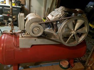 Air Compressor,  Weaver 1956,  250 Gallon,  Antique.