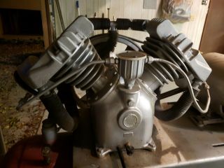 Air compressor,  Weaver 1956,  250 gallon,  antique. 3