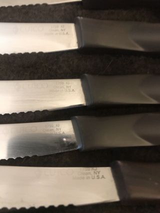 Set Of 12 Cutco Vintage Steak Knives Dark Handles 1759 KI,  KC,  KM & KJ 10