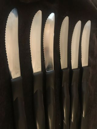 Set Of 12 Cutco Vintage Steak Knives Dark Handles 1759 KI,  KC,  KM & KJ 8