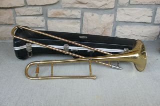Vintage Blessings Usa Trombone With Case 12c Mouthpiece