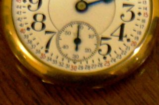 Antique 1921 Elgin B.  W.  Raymond 19j 16s Railroad Grade Pocket Watch 4
