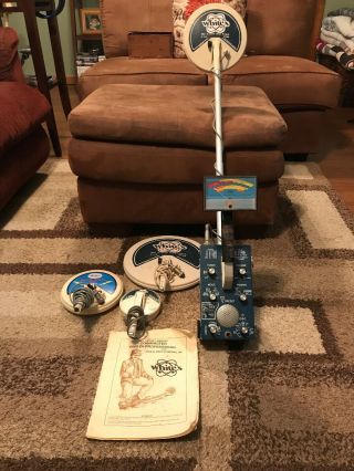 White’s 6000 Di Pro Plus Professional Series Vintage Metal Detector With 4 Coils