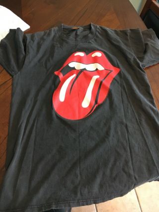 Rolling Stones Vintage Brockum World Tour 94/95 Voodoo Lounge T - Shirt Size L Bl