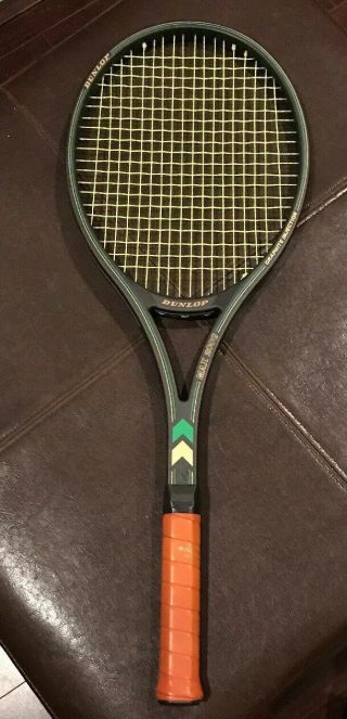 Vintage Dunlop Max 200g Tennis Racquet With Cover John Mcenroe Graphite England