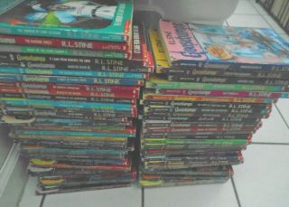 62 Complete Vintage Set Goosebumps Books With Covers R.  L.  Stine -
