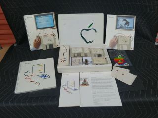 Vtg Apple Macintosh Picasso Owners Box - Manuals - Disks Tape Brochure