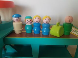 Vintage Fisher Price Little People Airport 2 Planes 11 Figures Luggage Vehicles 5