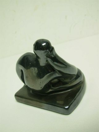 VINTAGE SIGNED ART POTTERY ABSTRACT NUDE BOOKEND BOOK END 4 1/2 