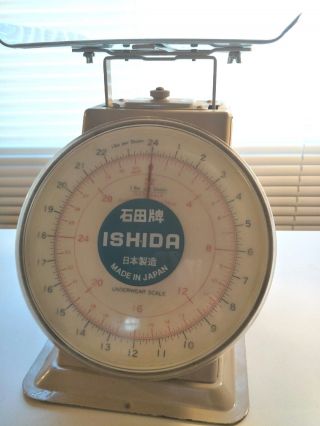 Vtg Ishida Food Service 32 - Ounce Analog Portion Control Scale Made In Japan