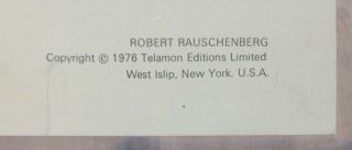 Rauschenberg,  Vintage Museum Of Modern Art 1976 Poster 11