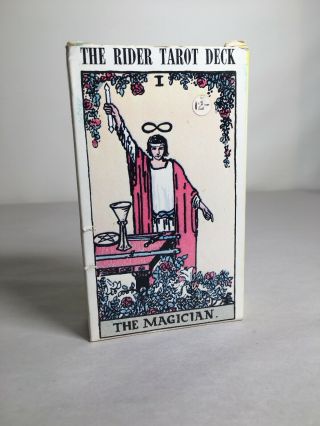 Authentic 1971 Vintage Rider Waite Tarot Cards The Magician 78 Card Deck
