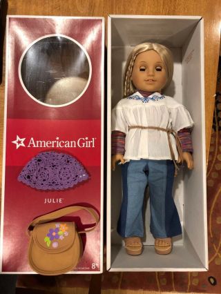 American Girl Julie Albright - Blonde Hair 1970s Doll - Retired
